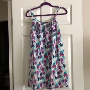 Skinny strap patterned dress